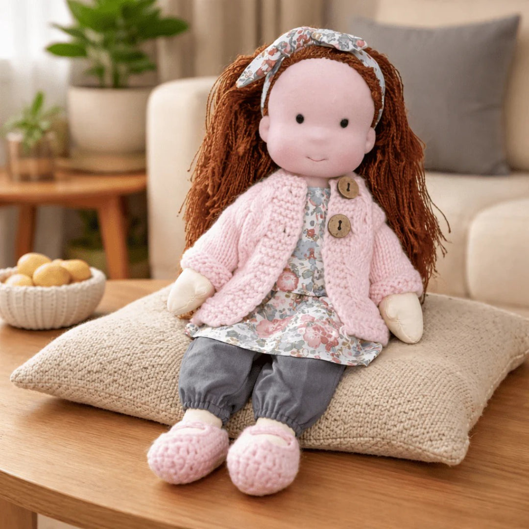 Soft Cotton Handmade Waldorf Doll – Perfect for Playtime