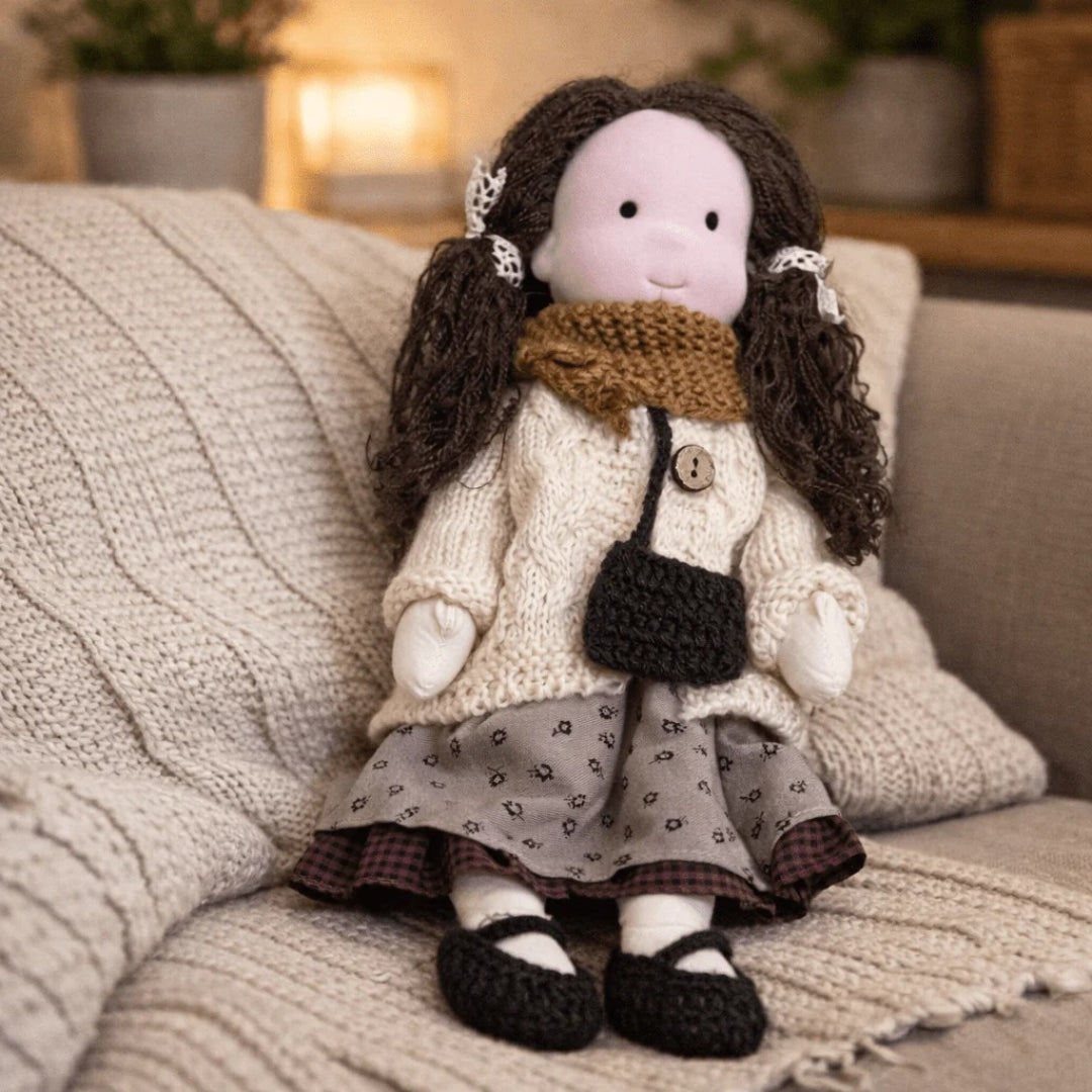 Soft Cotton Handmade Waldorf Doll – Perfect for Playtime