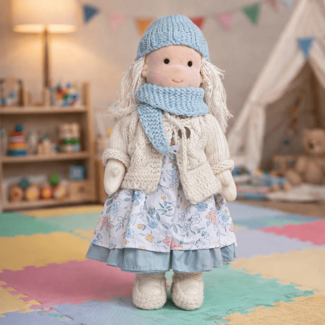 Soft Cotton Handmade Waldorf Doll – Perfect for Playtime