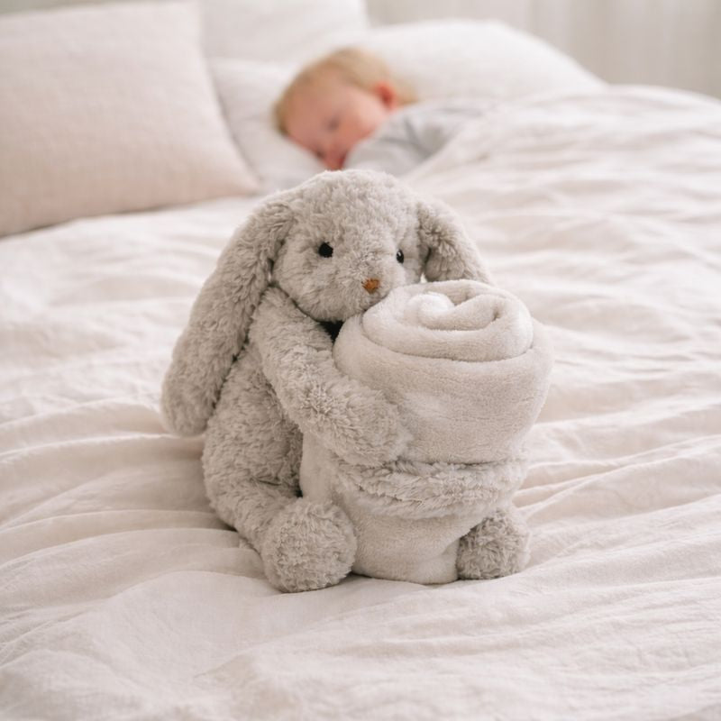 Plush Rabbit Comfort Blanket