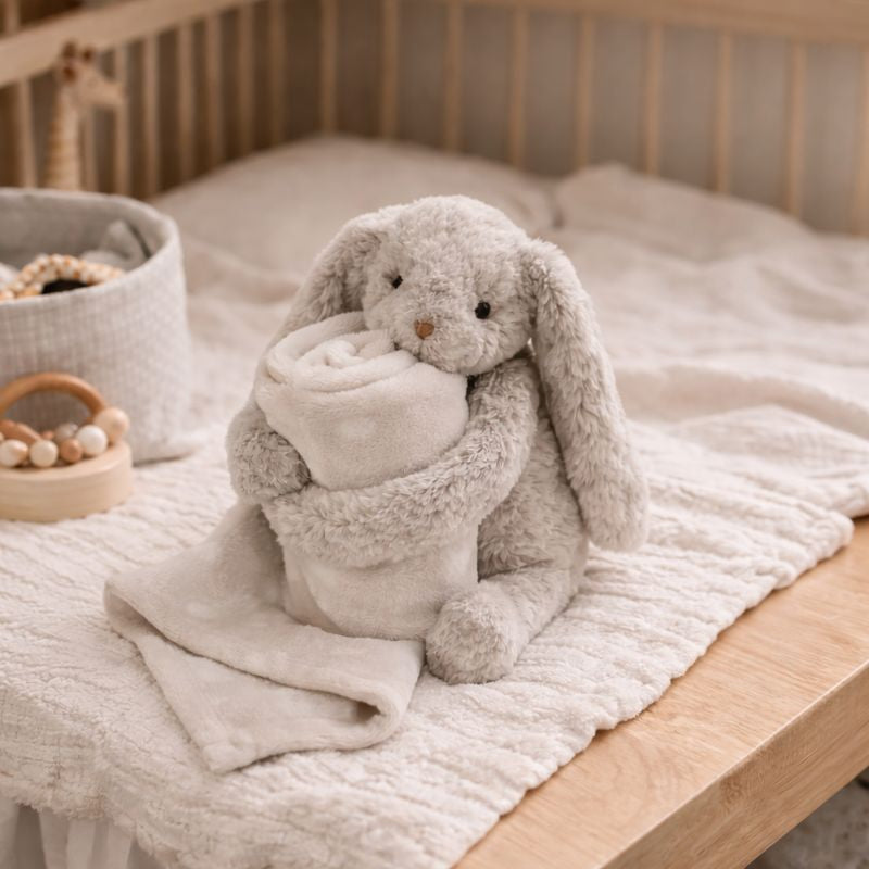 Plush Rabbit Comfort Blanket