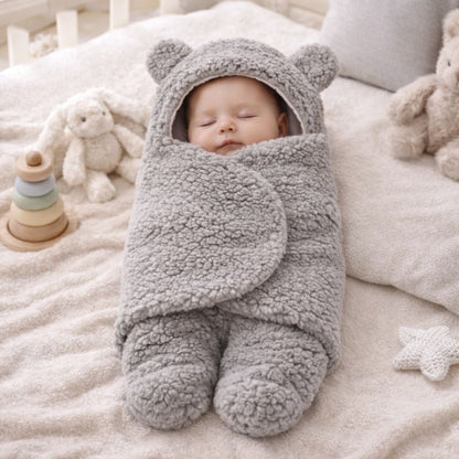 Plush Lamb Baby Swaddling Sleeping Bag