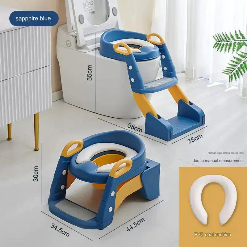 Children S Toilet Seat - blue-1 polyvinyl-chloride-pvc product view