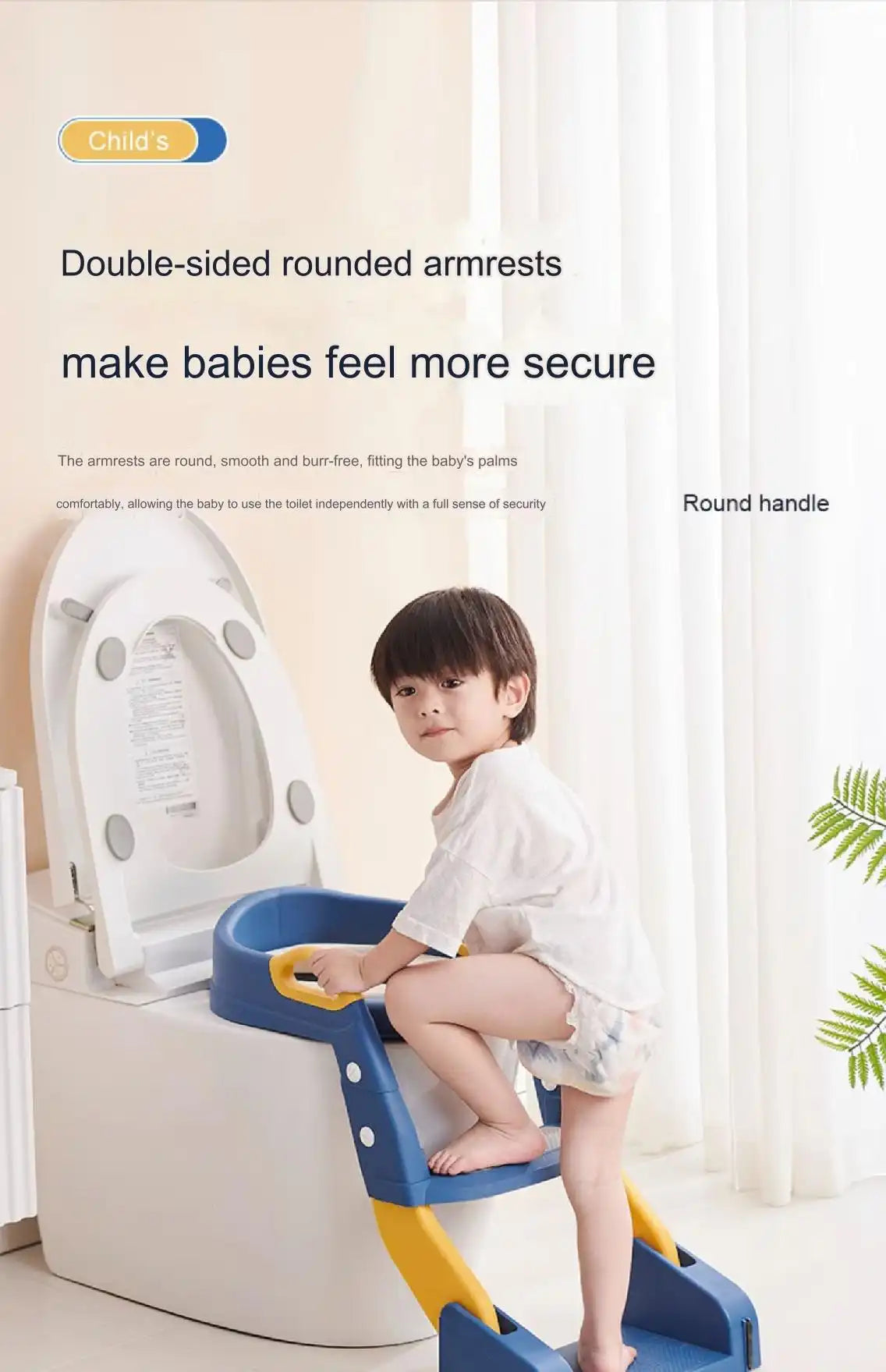 Children S Toilet Seat - rose polyvinyl-chloride-pvc product view