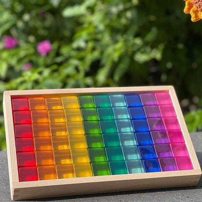 Clear Colors Building Cubes