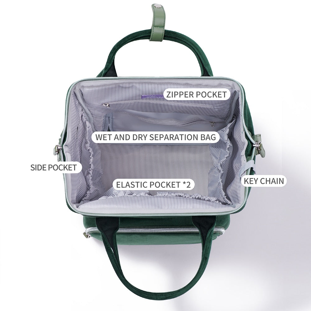 Corduroy Diaper Bag