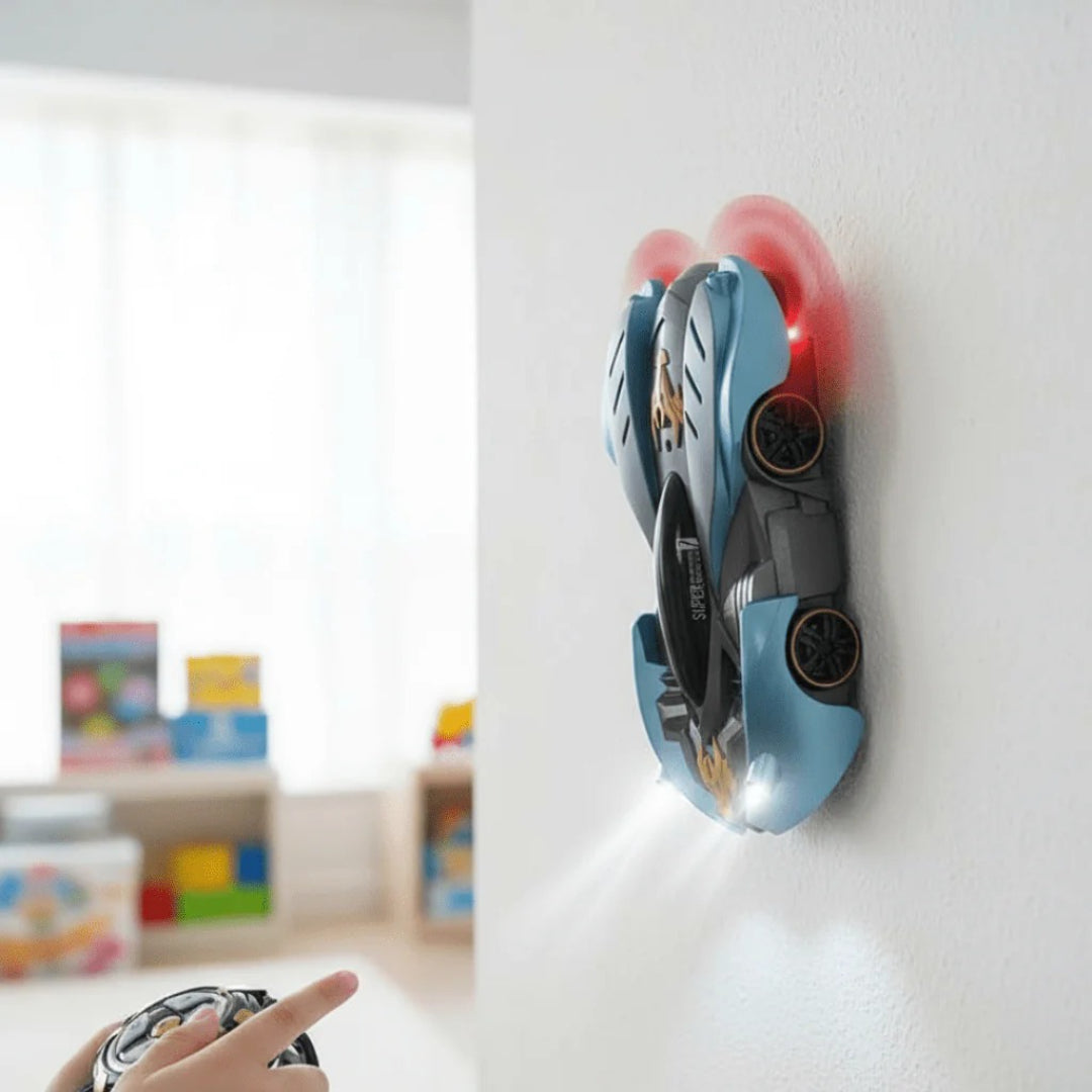 Wall-Crawling RC Stunt Car - Defy Gravity with Thrilling Wall and Ceiling Driving!