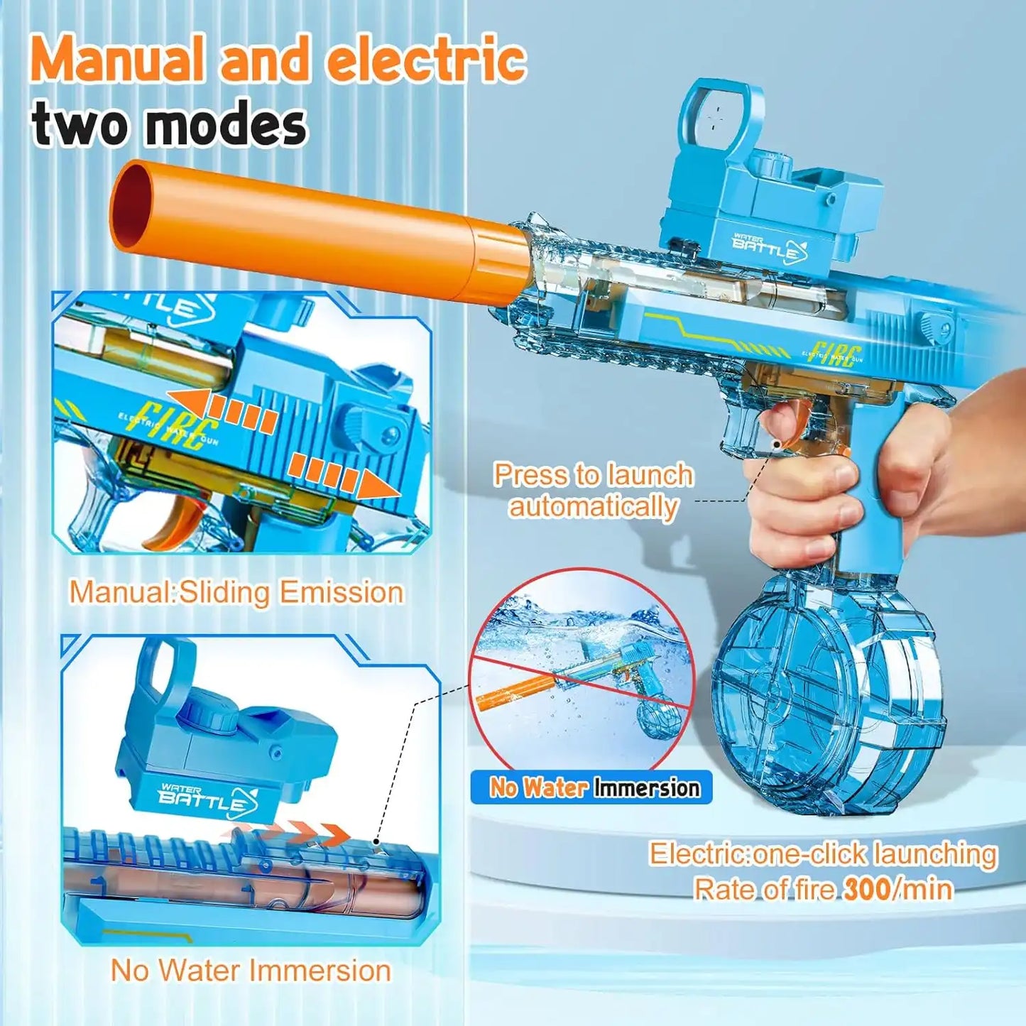 Desert Eagle Electric Water Gun-WEIQUEEN