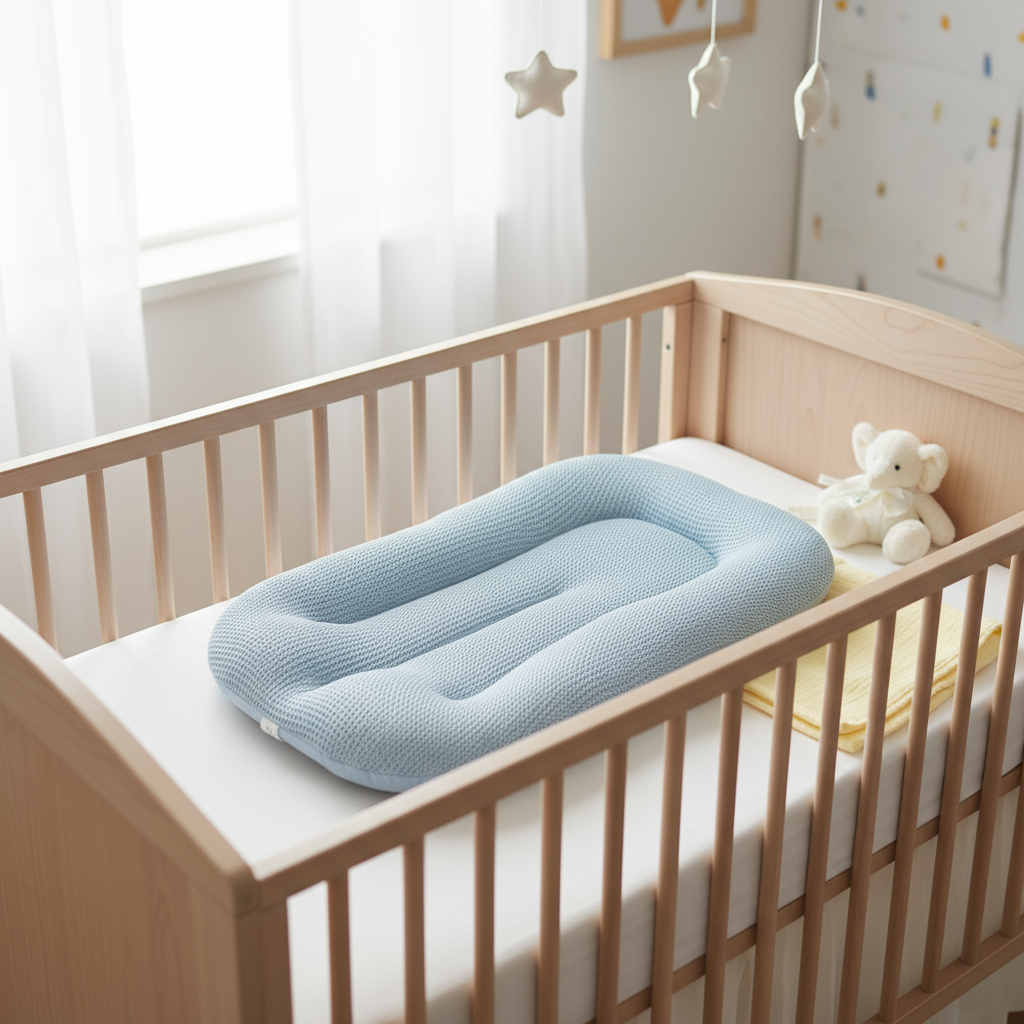3d-Touch Breathable Lounger Newborns - Sky Blue product view