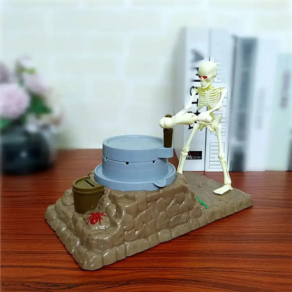 Funny Piggy Bank Automatic Skull Ghost Grinding Creative Music Coin Money Saving Box Baby Kids Child Gift - MEACAOFG