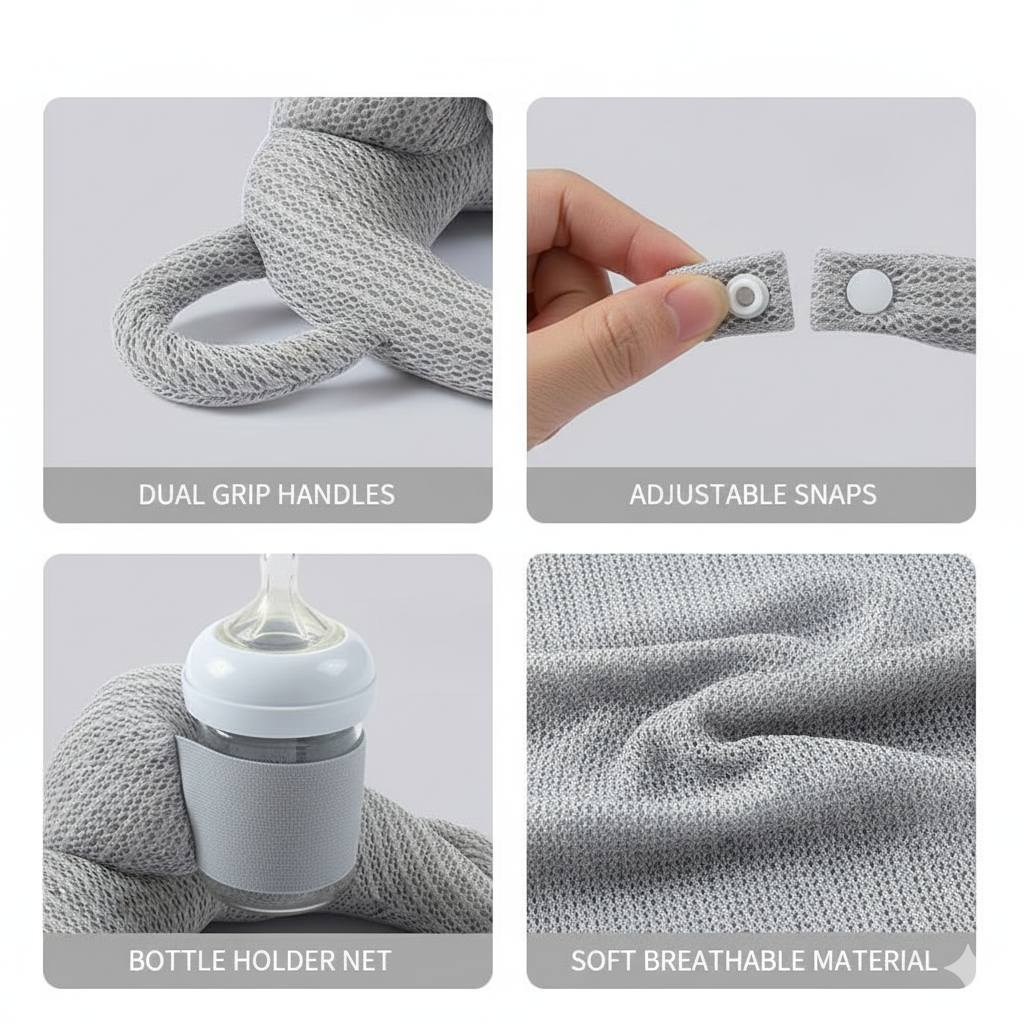 Baby Feeding Pillow - Blue product view