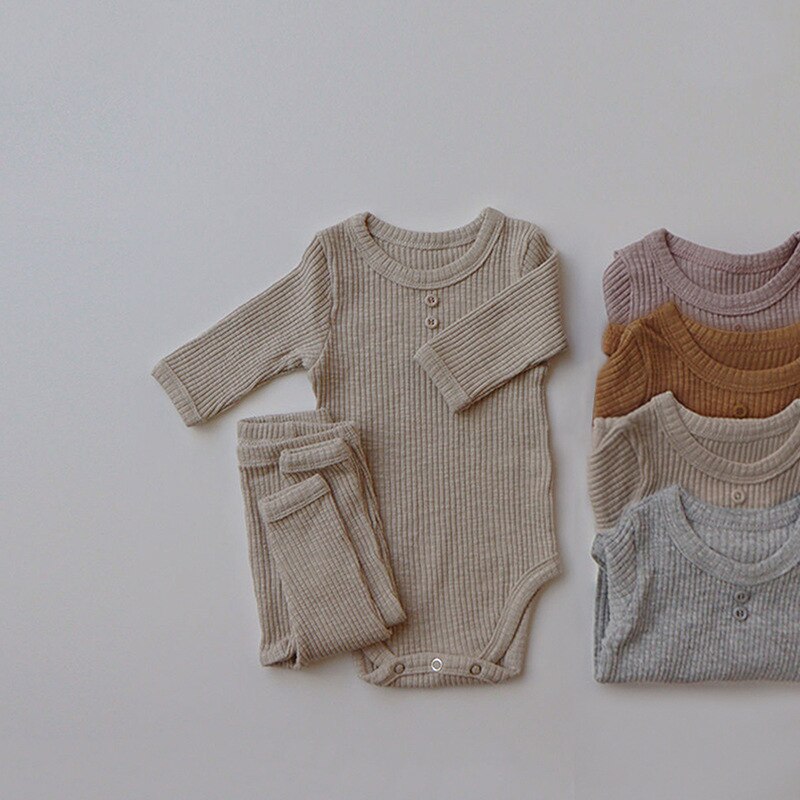 Ribbed Lounge and Beanie Set
