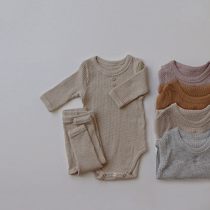 Ribbed Lounge and Beanie Set