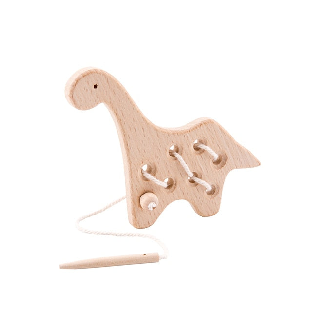 Wooden Threading Animal Board