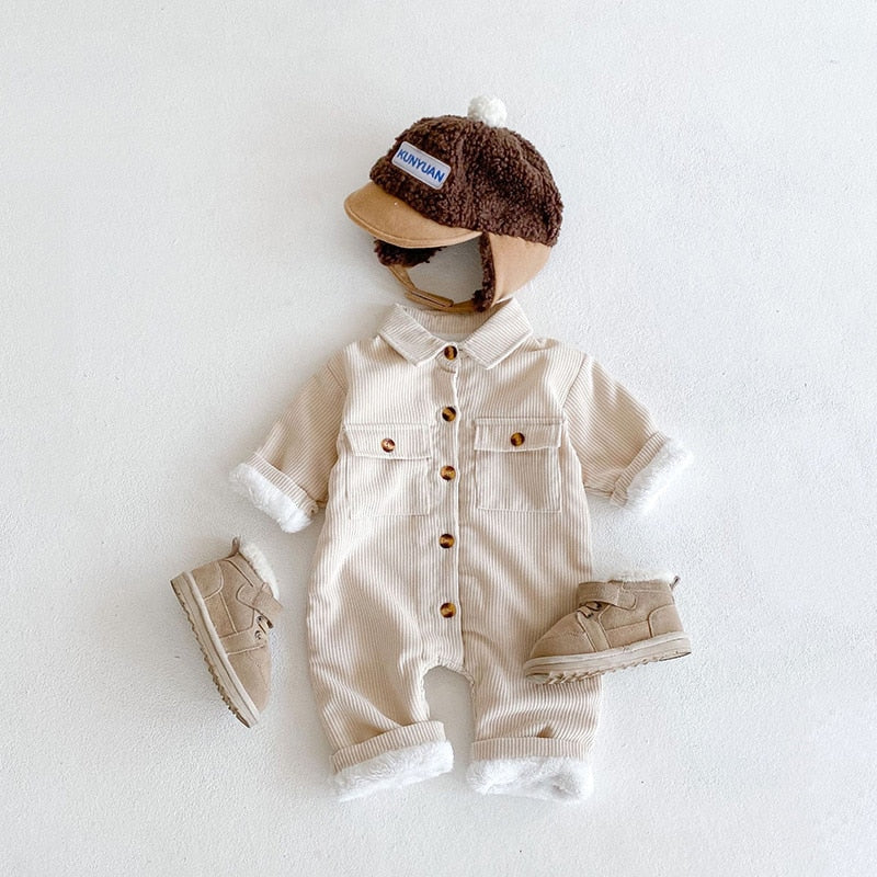 Corduroy Baby Romper