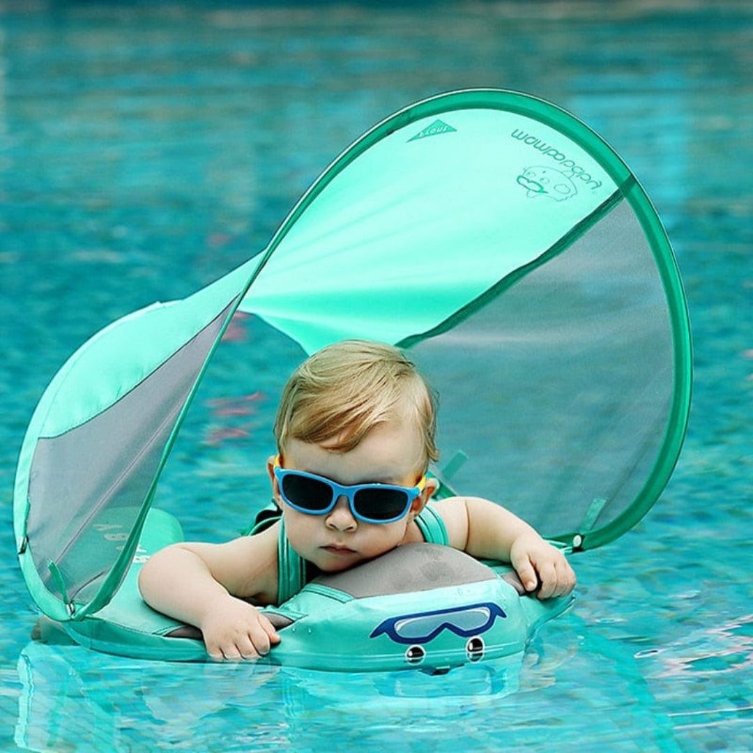 Infant Inflatable Swimming Ring with Safety Harness