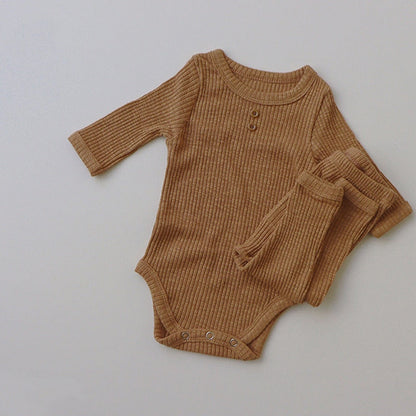 Ribbed Lounge and Beanie Set
