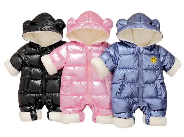 Newborn Baby Winter Waterproof Down Snowsuit