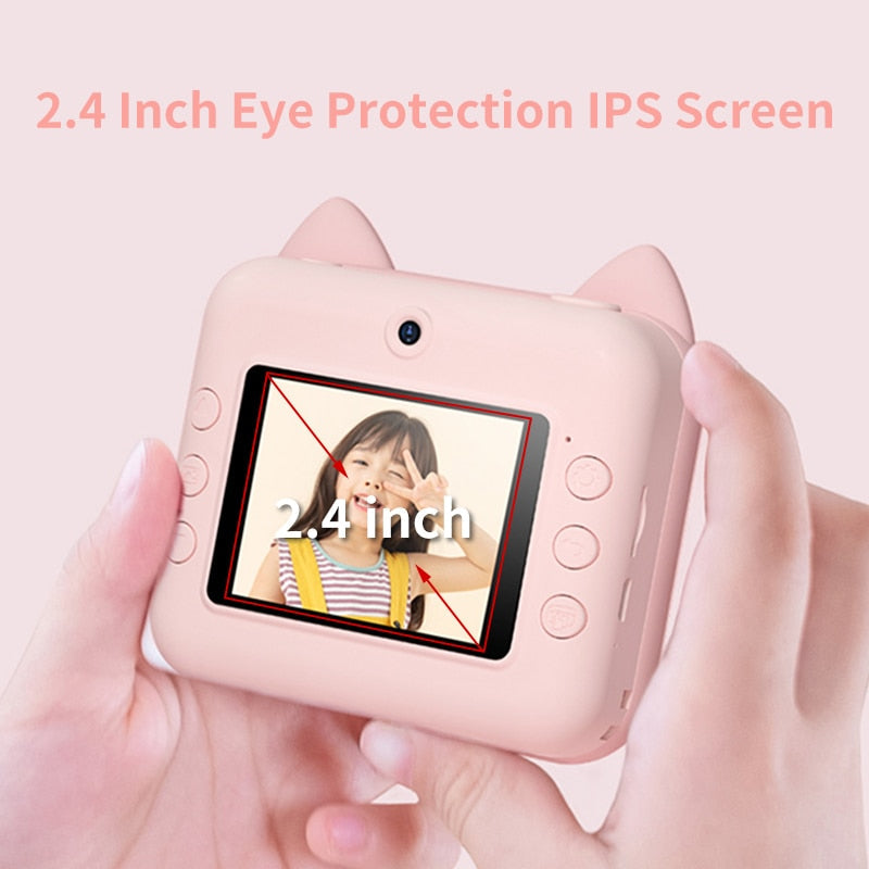 Kids Camera with Thermal Printing