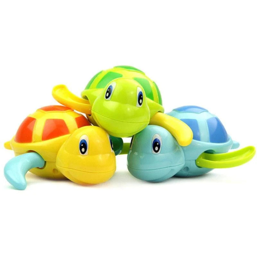 Wind-Up Bath Turtle: Mechanical Water Toy for Fun in the Tub