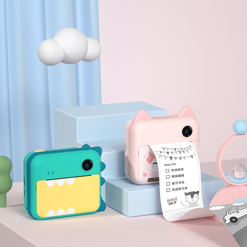 Kids Camera with Thermal Printing
