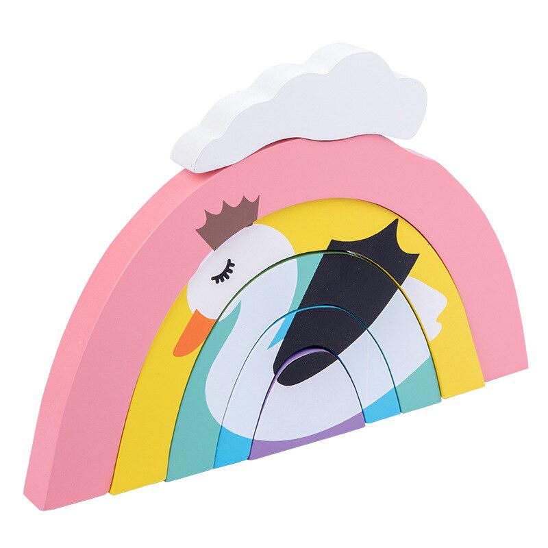 Wooden Toy - Pastel Rainbow product view