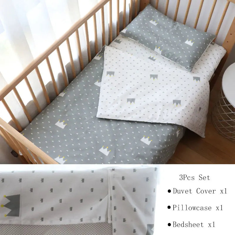 Baby Bed - Purple 3Pcs Fitted product view