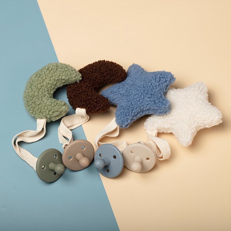 Teddy Moon Pacifier Holder