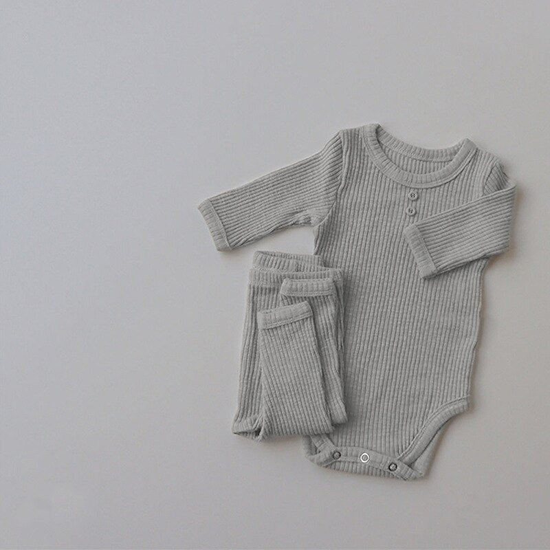 Ribbed Lounge and Beanie Set
