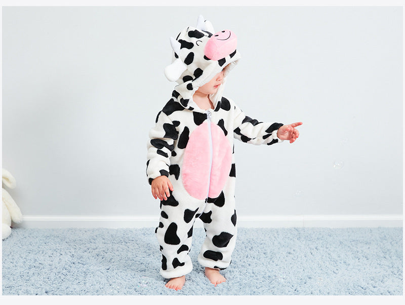 Baby Romper - pink rabbit 9M product view