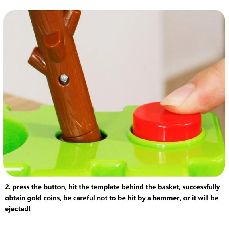 WEIQUEEN Monkey steal banana gold coin desktop competitive game puzzle parent-child interactive toy family party game