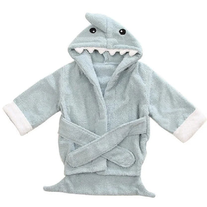 Soft & Cozy Baby Toddler Hooded Cotton Bathrobe – Perfect for 12-18 Months