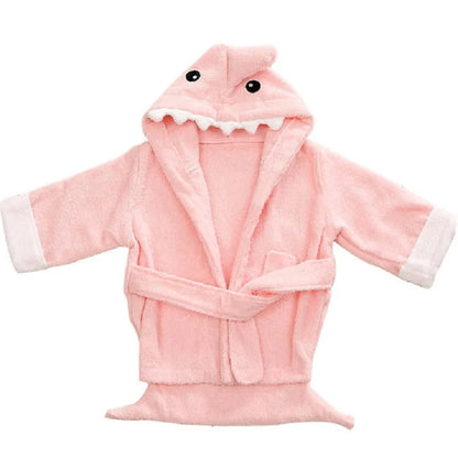 Soft & Cozy Baby Toddler Hooded Cotton Bathrobe – Perfect for 12-18 Months