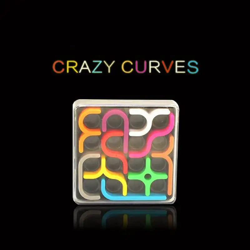 WEIQUEEN Creative 3D Intelligence Puzzle Crazy Curve Sudoku Puzzle Games GeometricMEACAOFG  Line Matrix Puzzle Toys For Children Learning Toy Gift