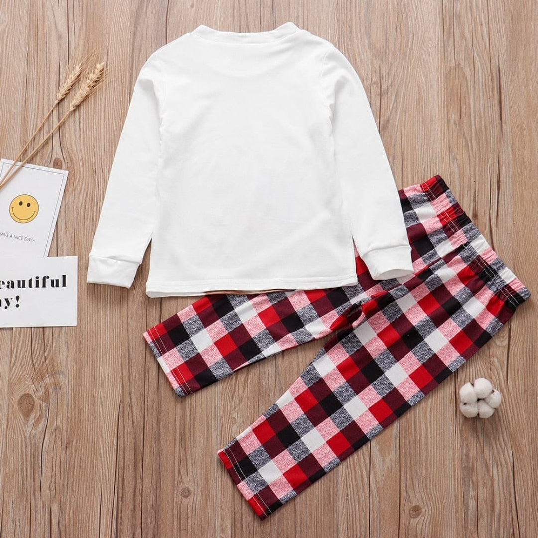 Reindeer-Themed Family Christmas Outfit Set