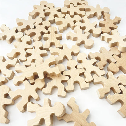 Wooden People Stacking Tower