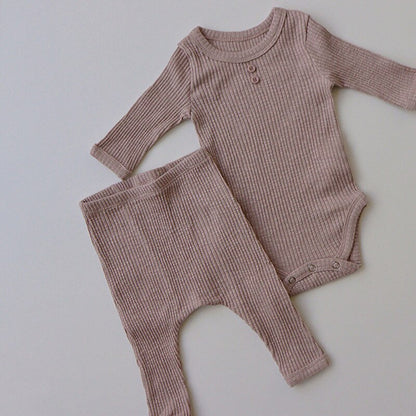 Ribbed Lounge and Beanie Set