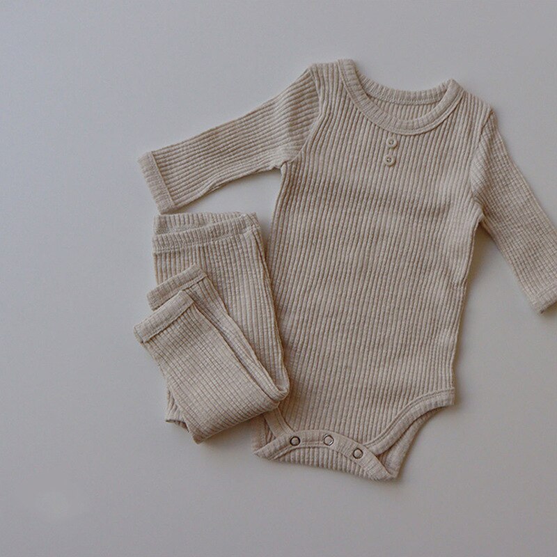 Ribbed Lounge and Beanie Set