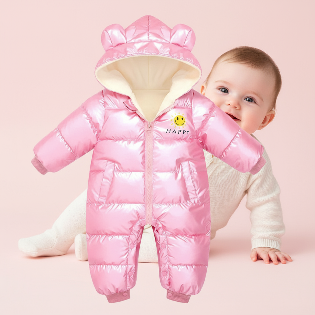 Newborn Baby Winter Waterproof Down Snowsuit