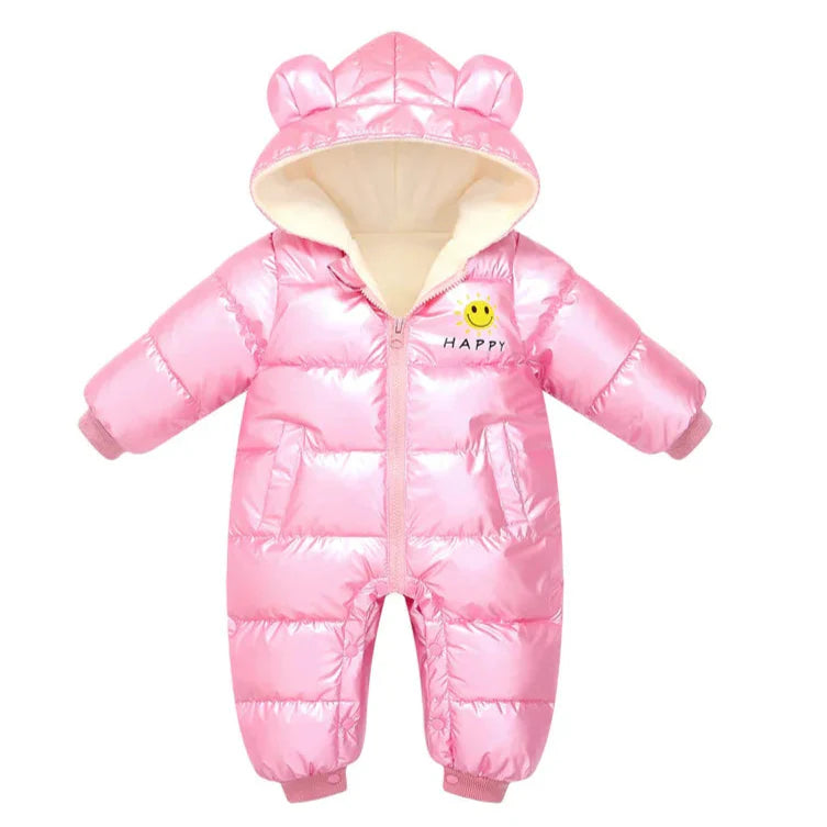 Newborn Baby Winter Waterproof Down Snowsuit