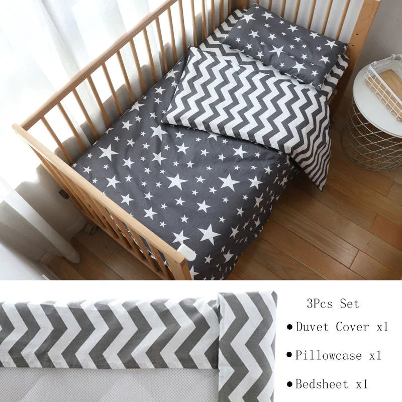 Baby Bed - White Star Flat product view