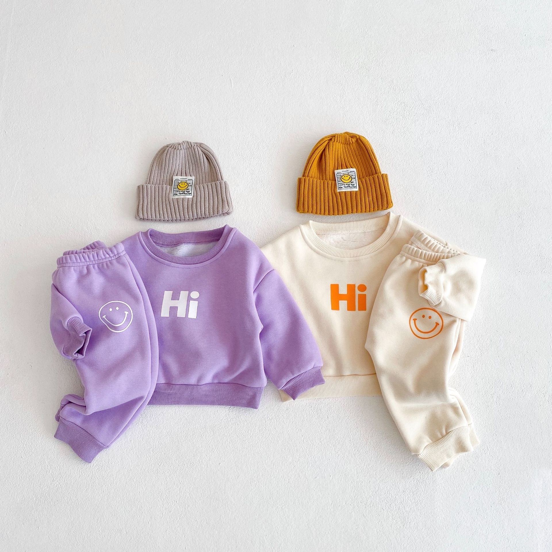 Hi Baby Sweatshirt and Jogger Pants Set