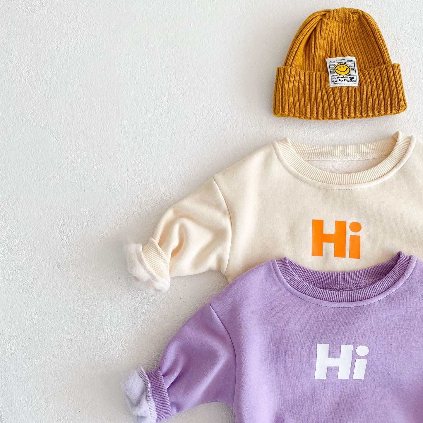 Hi Baby Sweatshirt and Jogger Pants Set