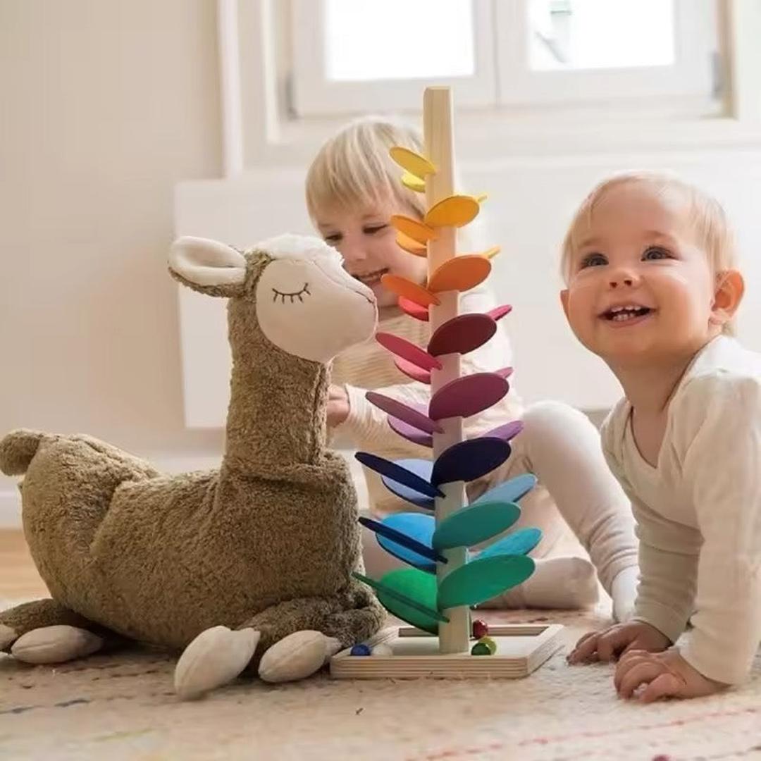 Colorful Wooden Ball Track Tower for Kids – Includes Balls