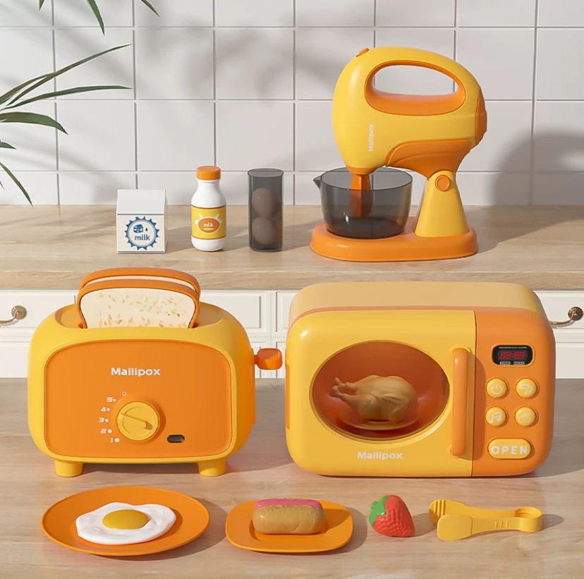 Toy - 3 pieces set: blender + toaster + microwave product view
