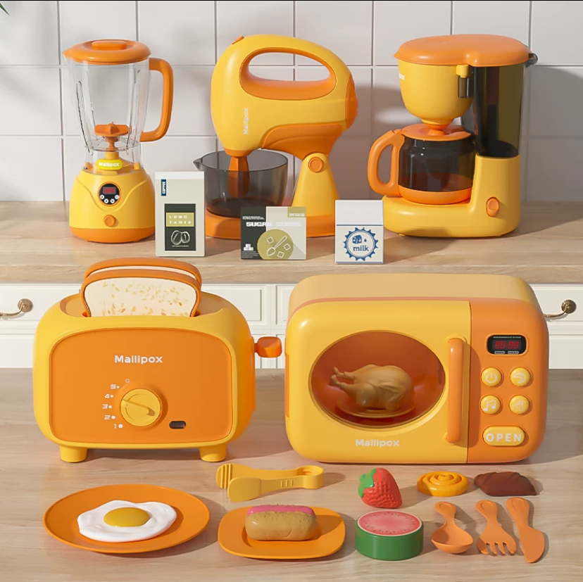 Toy - 3 pieces set: coffee machine + toaster + oven product view
