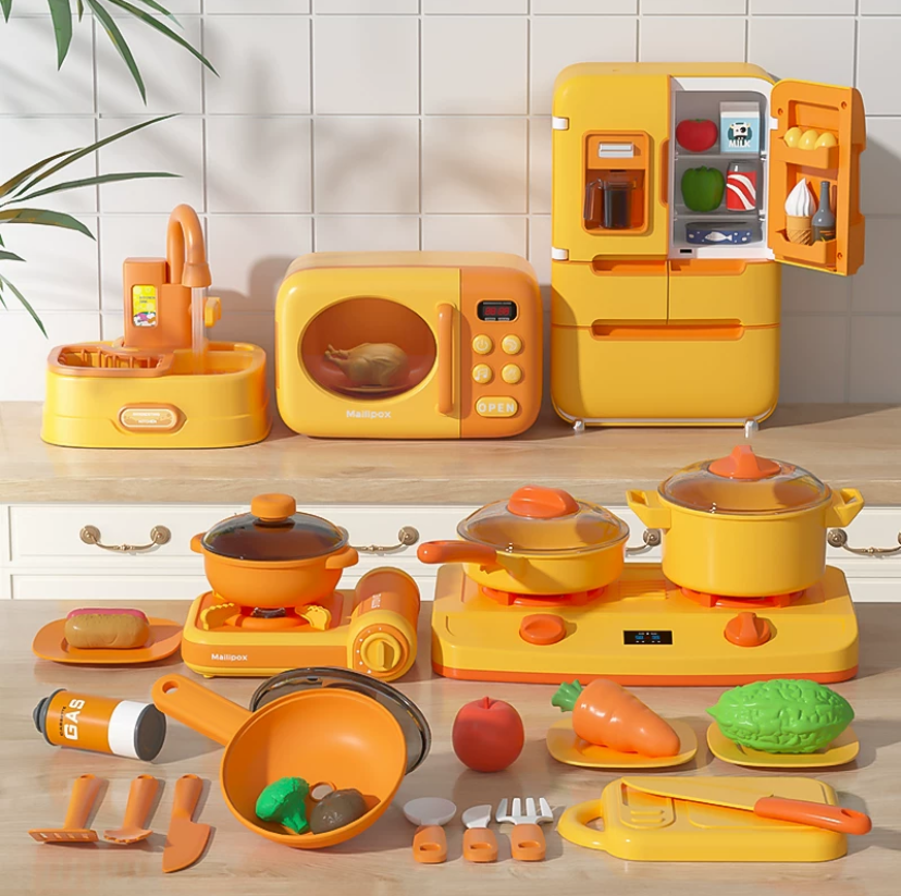 Toy - 3 pieces set: mixer + toaster + microwave product view