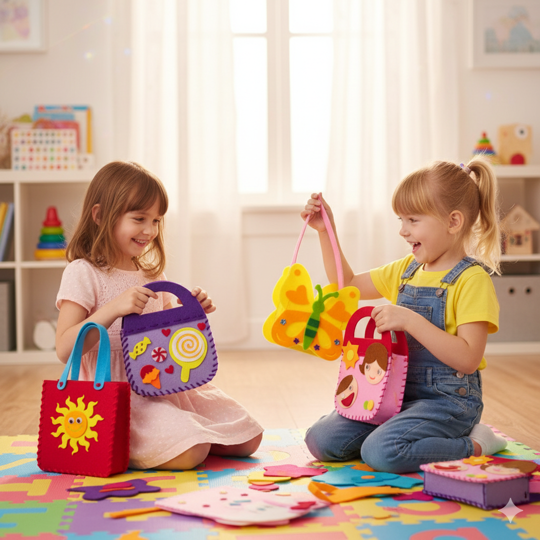 Children's Felt Bag Sewing Kit – Safe and Creative Fun!