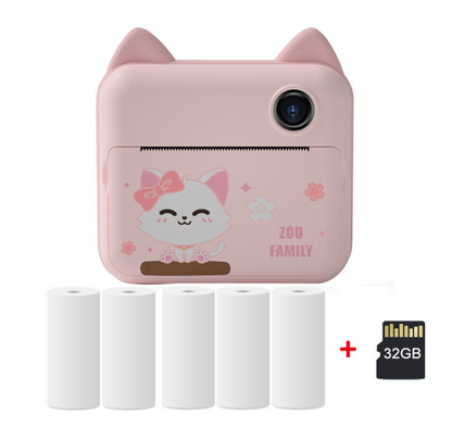 Kids Camera with Thermal Printing