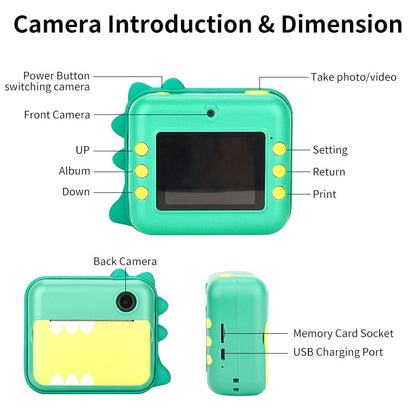 Kids Camera with Thermal Printing